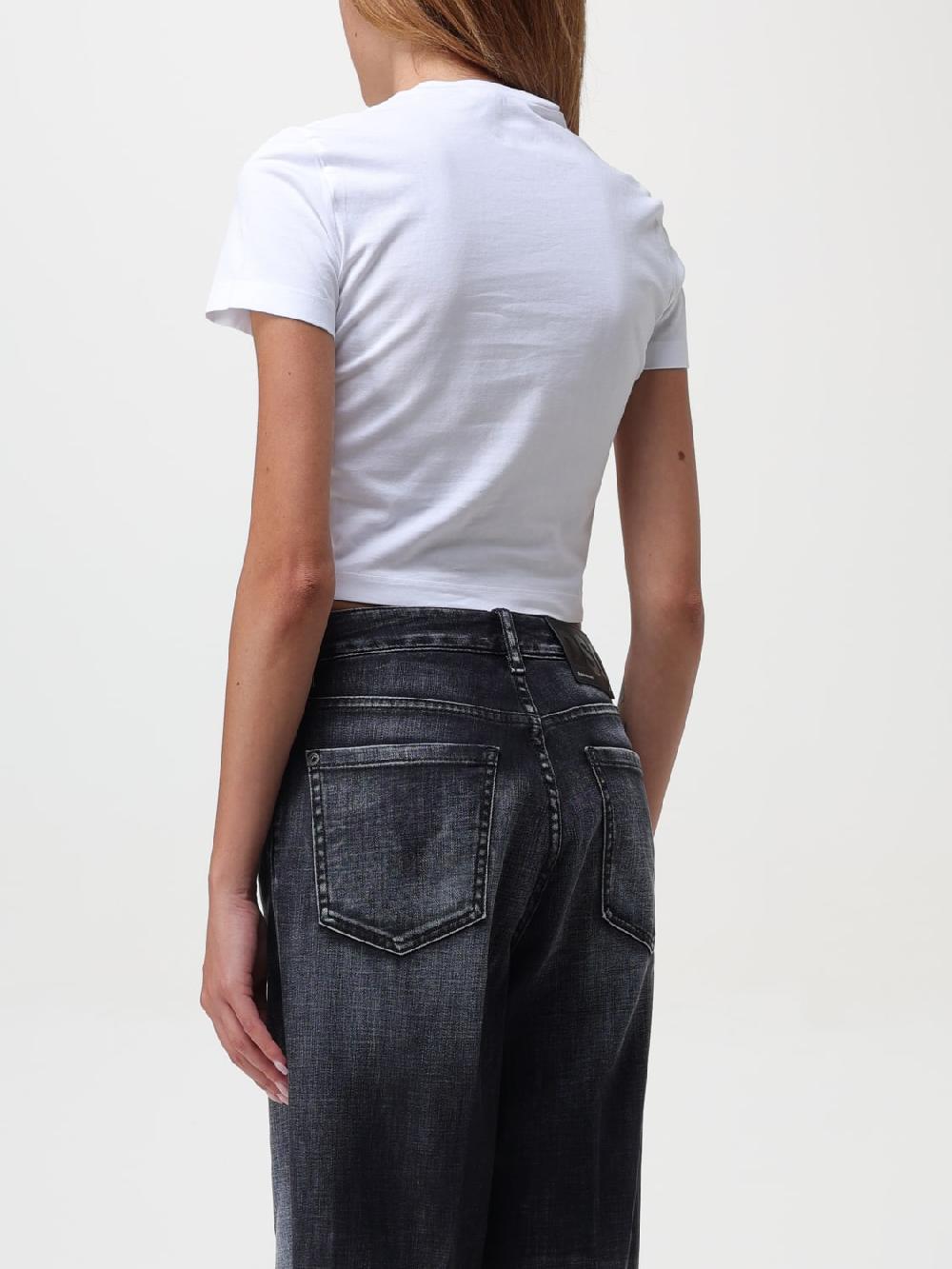 Giglio T-shirt Crop Icon Dsquared2