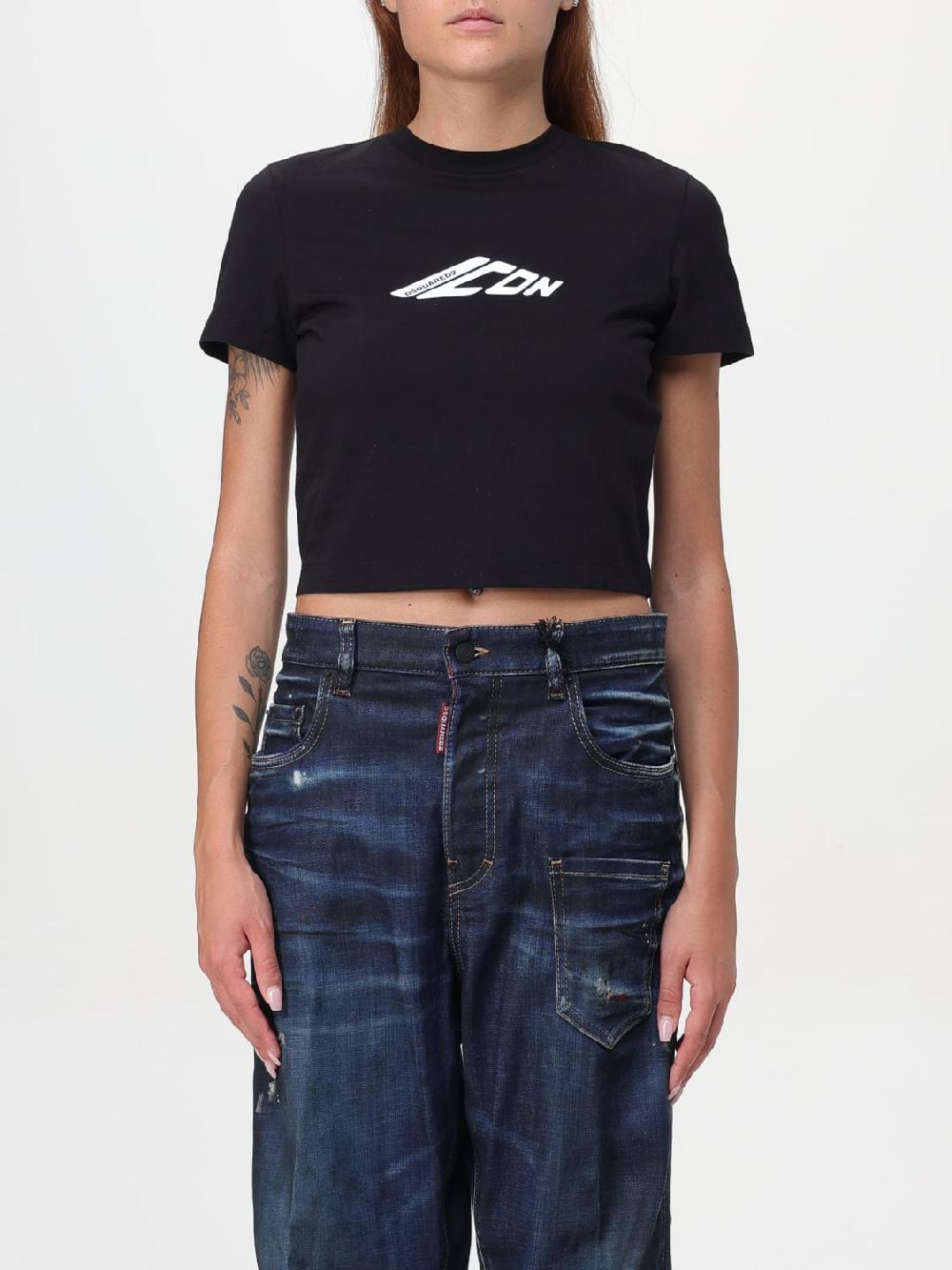 Giglio T-shirt crop Icon Dsquared2