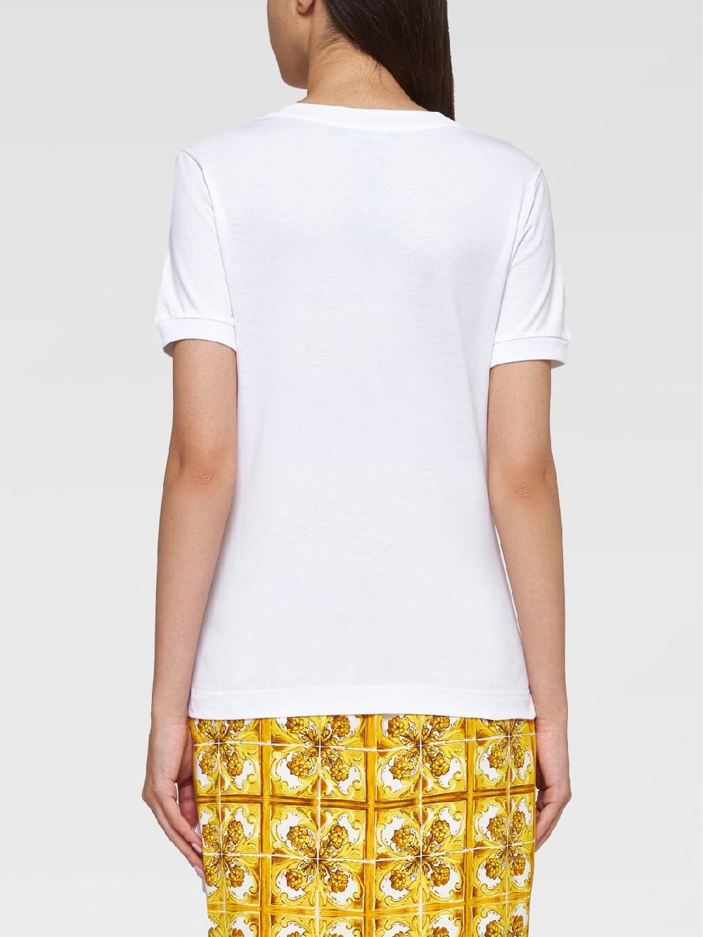 Giglio T-shirt DG Dolce & Gabbana In Cotone