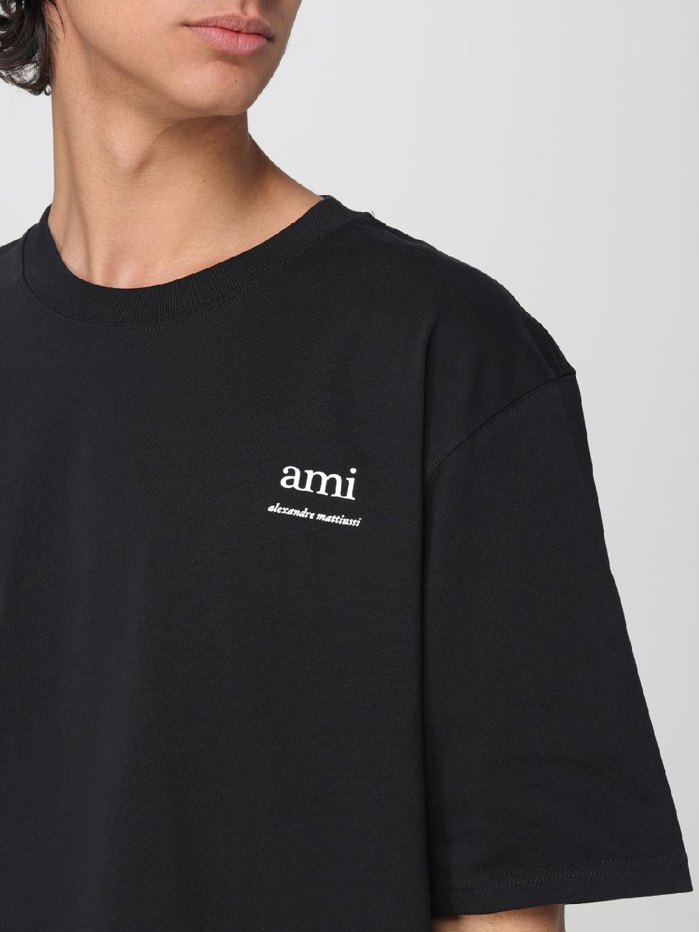 Giglio T-shirt Di Cotone Ami Paris