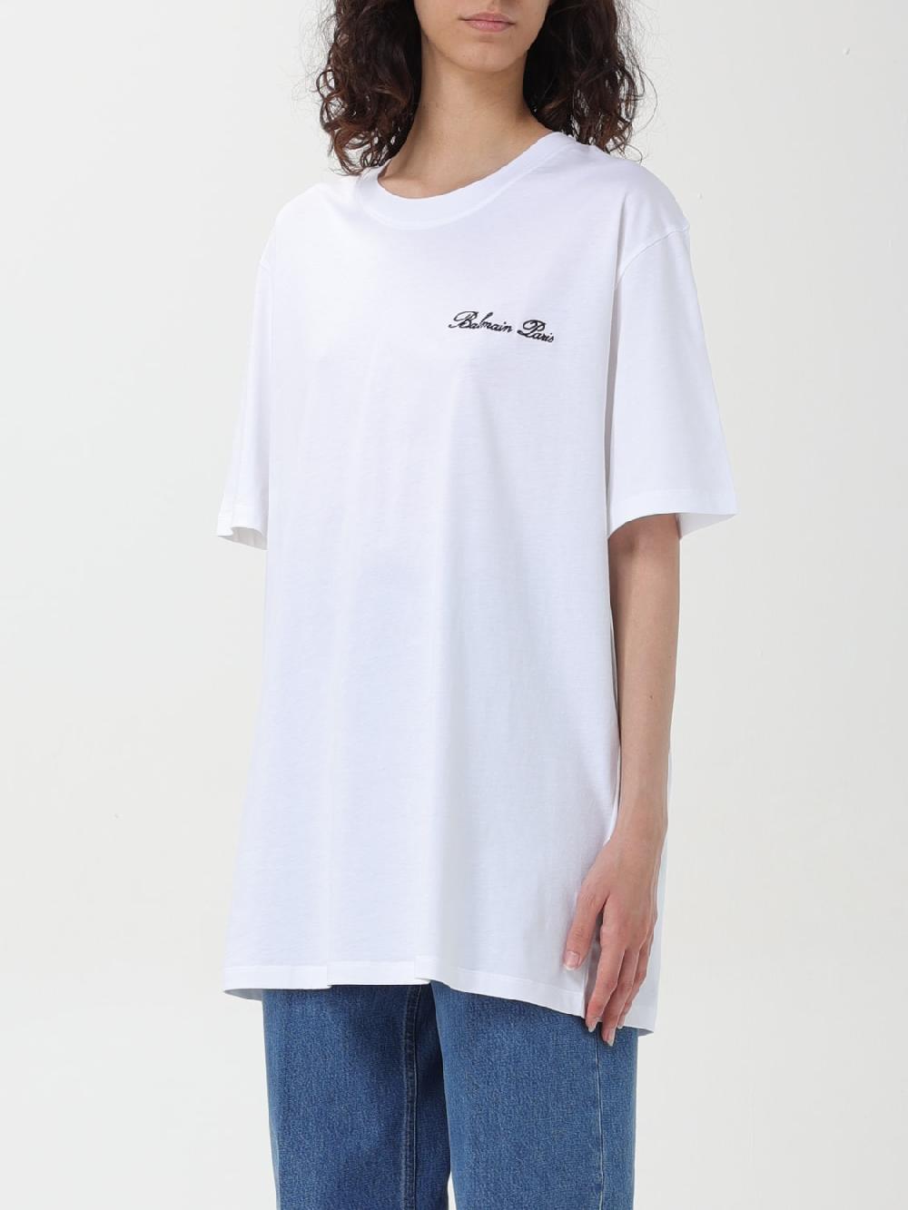 Giglio T-shirt Di Cotone Balmain
