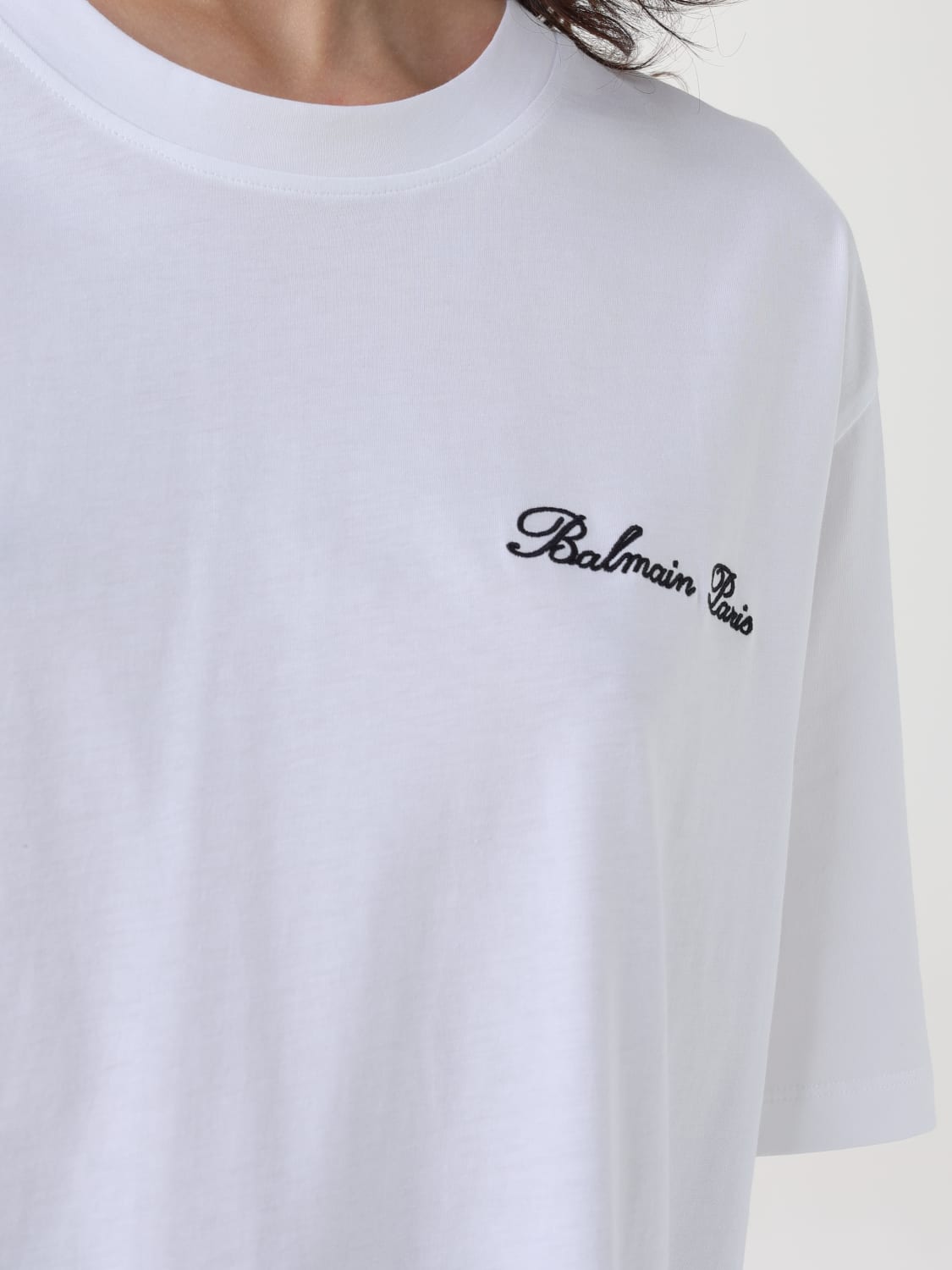 Giglio T-shirt Di Cotone Balmain