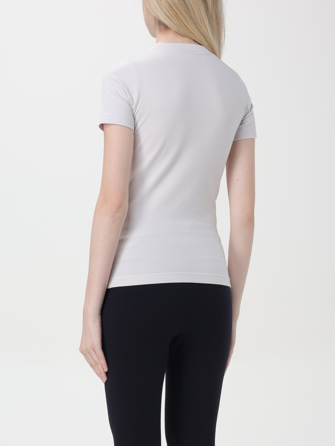 Giglio T-shirt Di Cotone Con Mini Logo Balenciaga