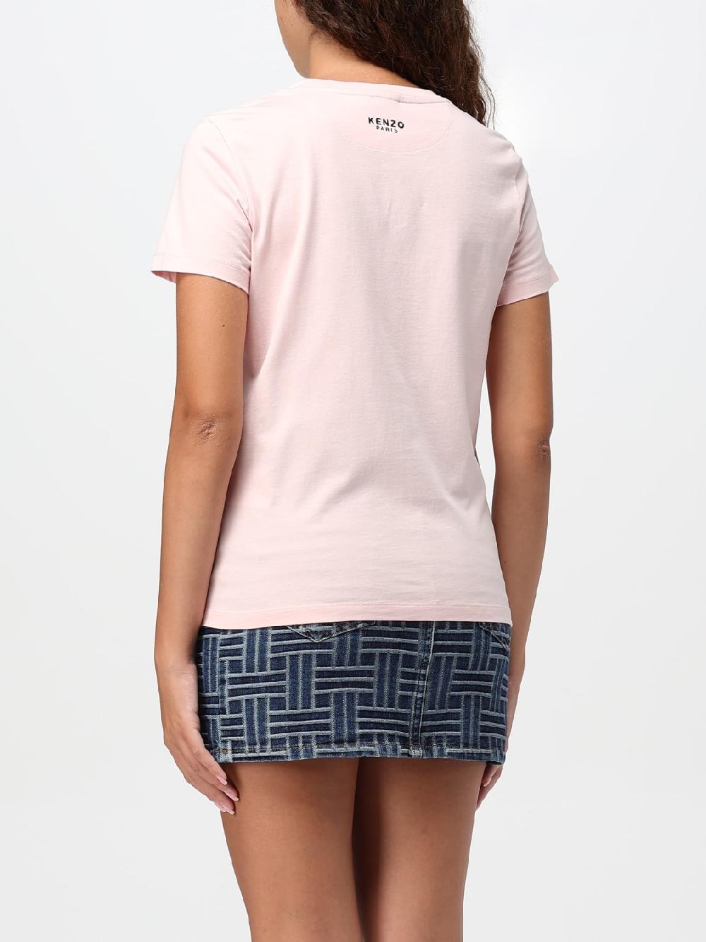 Giglio T-shirt Di Cotone Fiore Kenzo