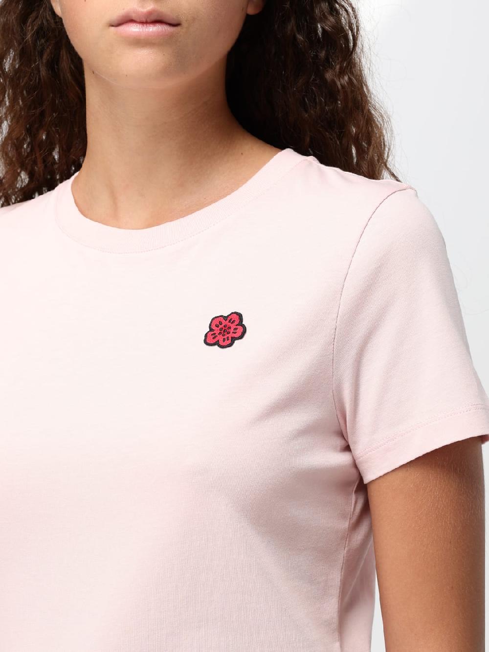 Giglio T-shirt Di Cotone Fiore Kenzo