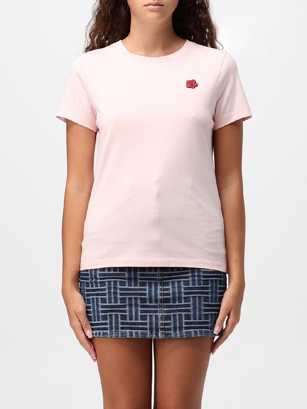 Giglio T-shirt di cotone Fiore Kenzo