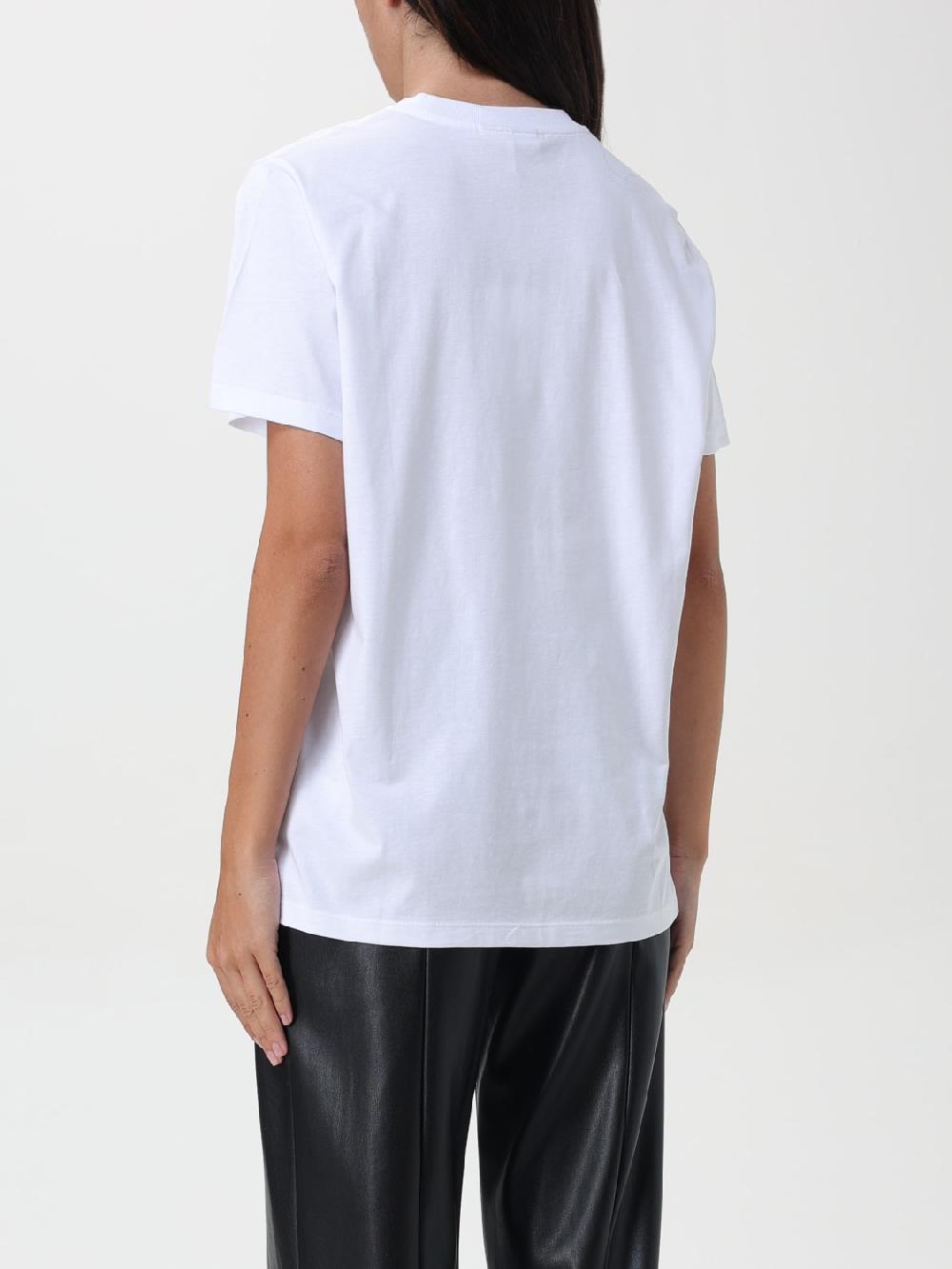 Giglio T-shirt Di Cotone Ganni Con Logo