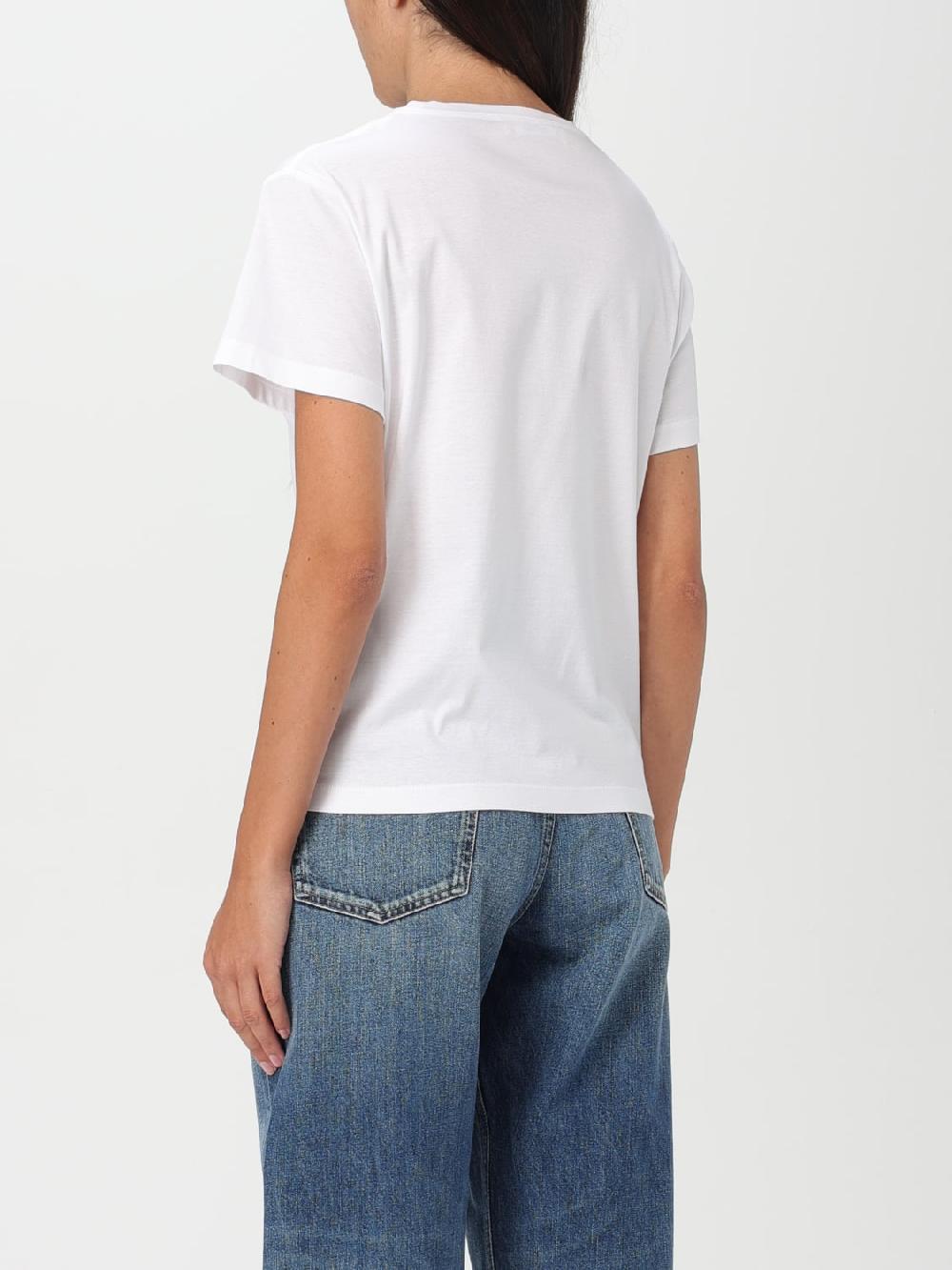 Giglio T-shirt Di Cotone VLogo Valentino