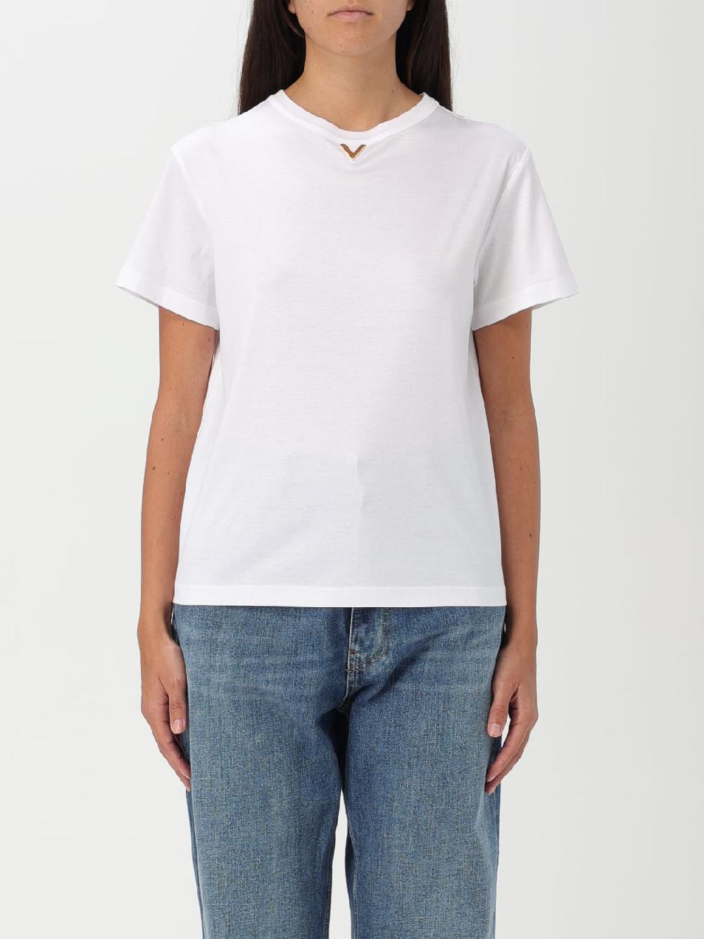 Giglio T-shirt di cotone VLogo Valentino