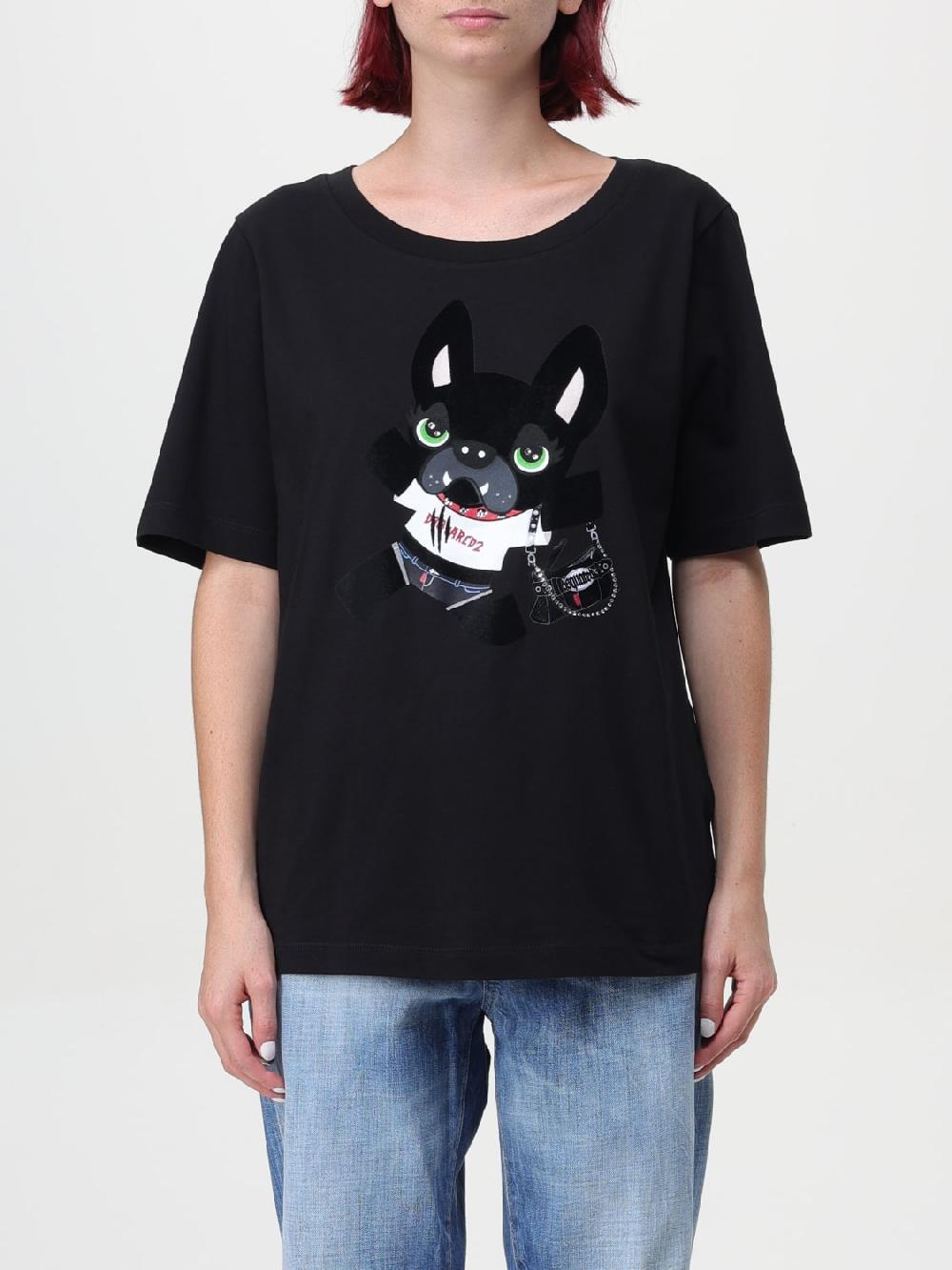 Giglio T-shirt Dsquared2 in cotone con stampa