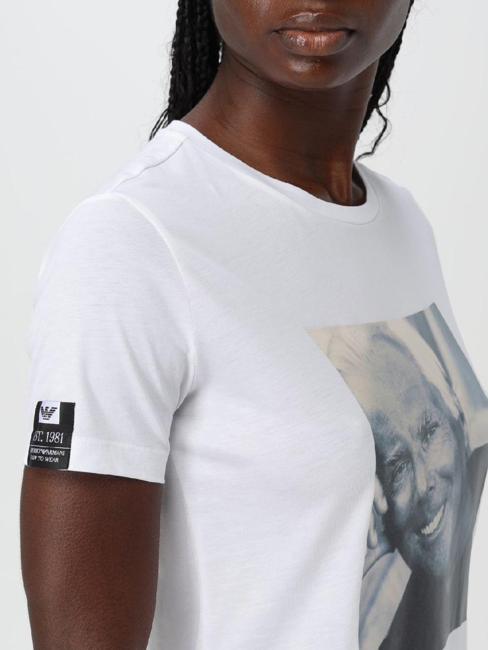 Giglio T-shirt Emporio Armani In Cotone Con Stampa