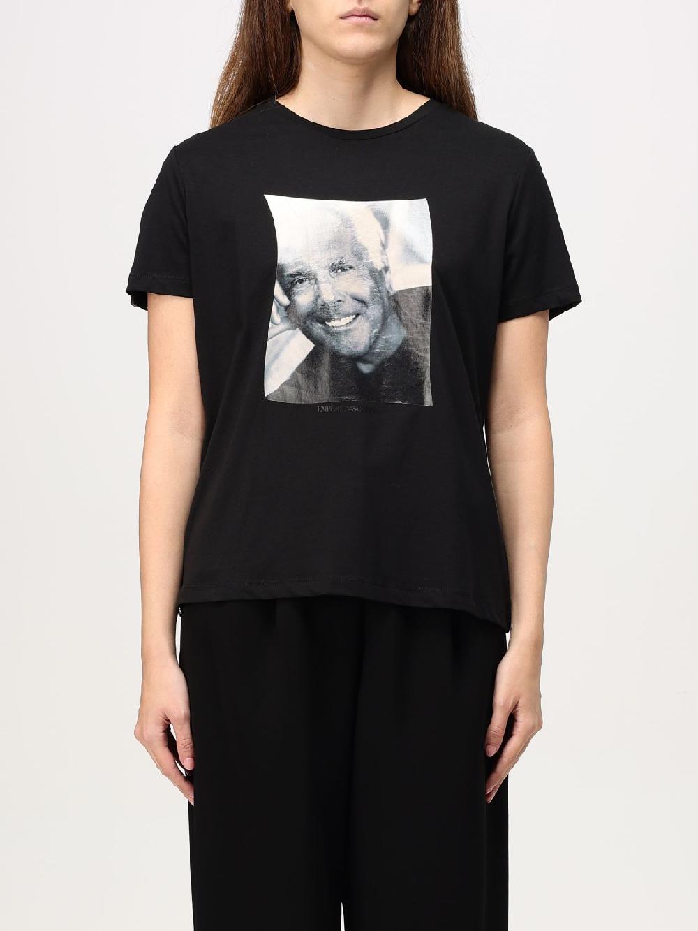 Giglio T-shirt Emporio Armani in cotone con stampa