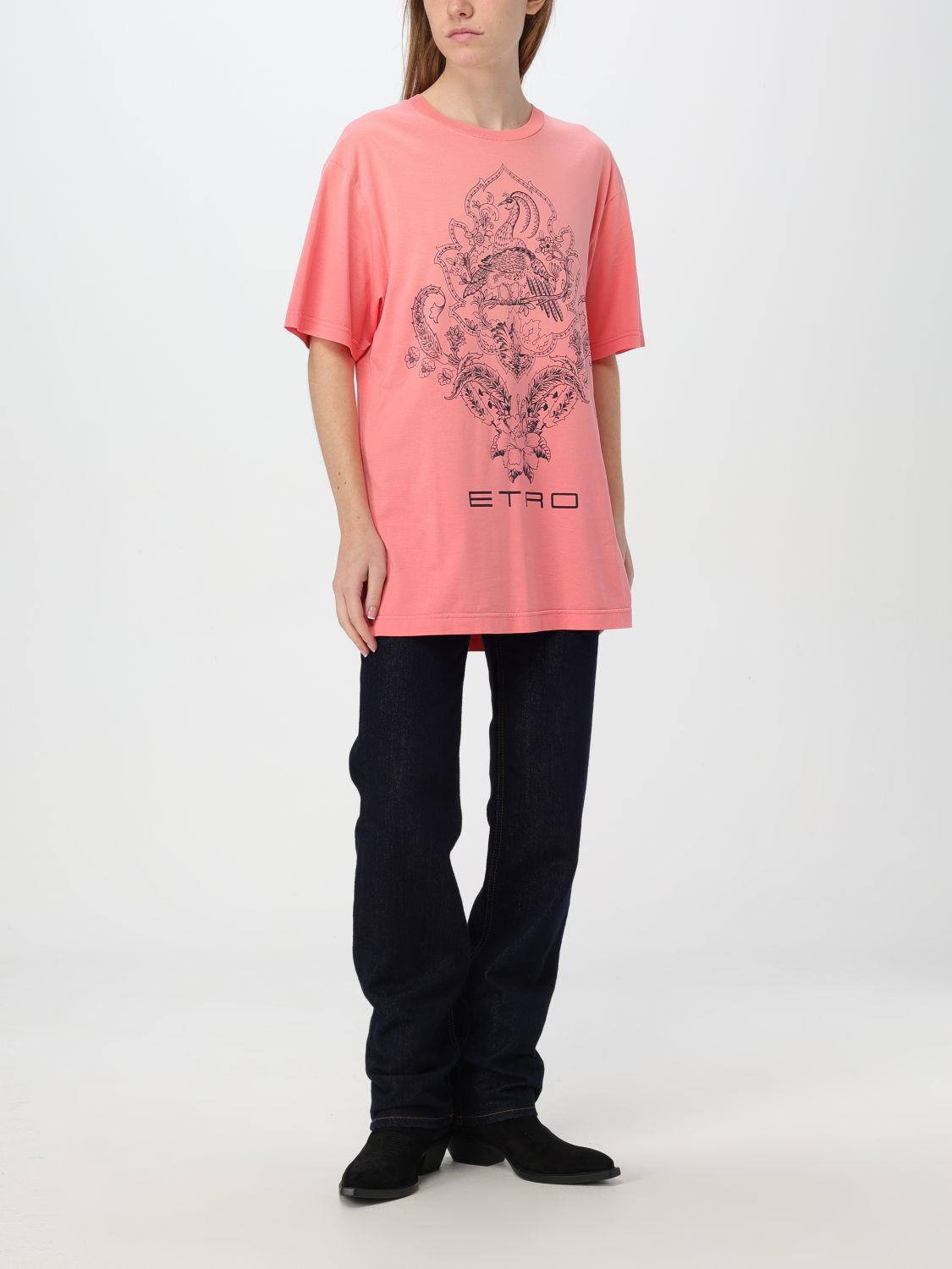 Giglio T-shirt Etro In Cotone Con Stampa Grafica