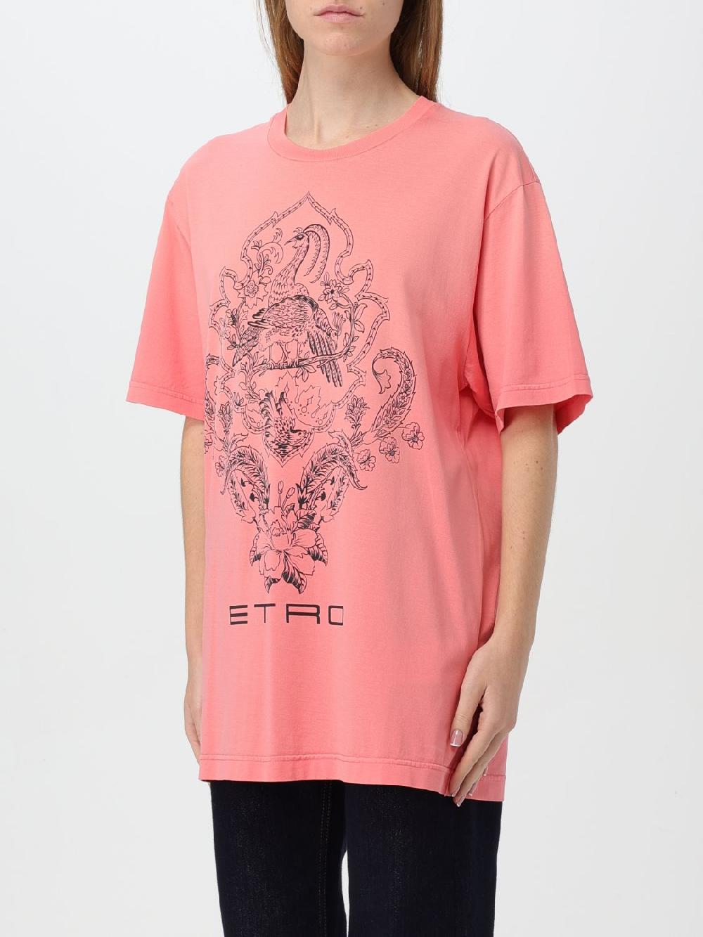 Giglio T-shirt Etro In Cotone Con Stampa Grafica
