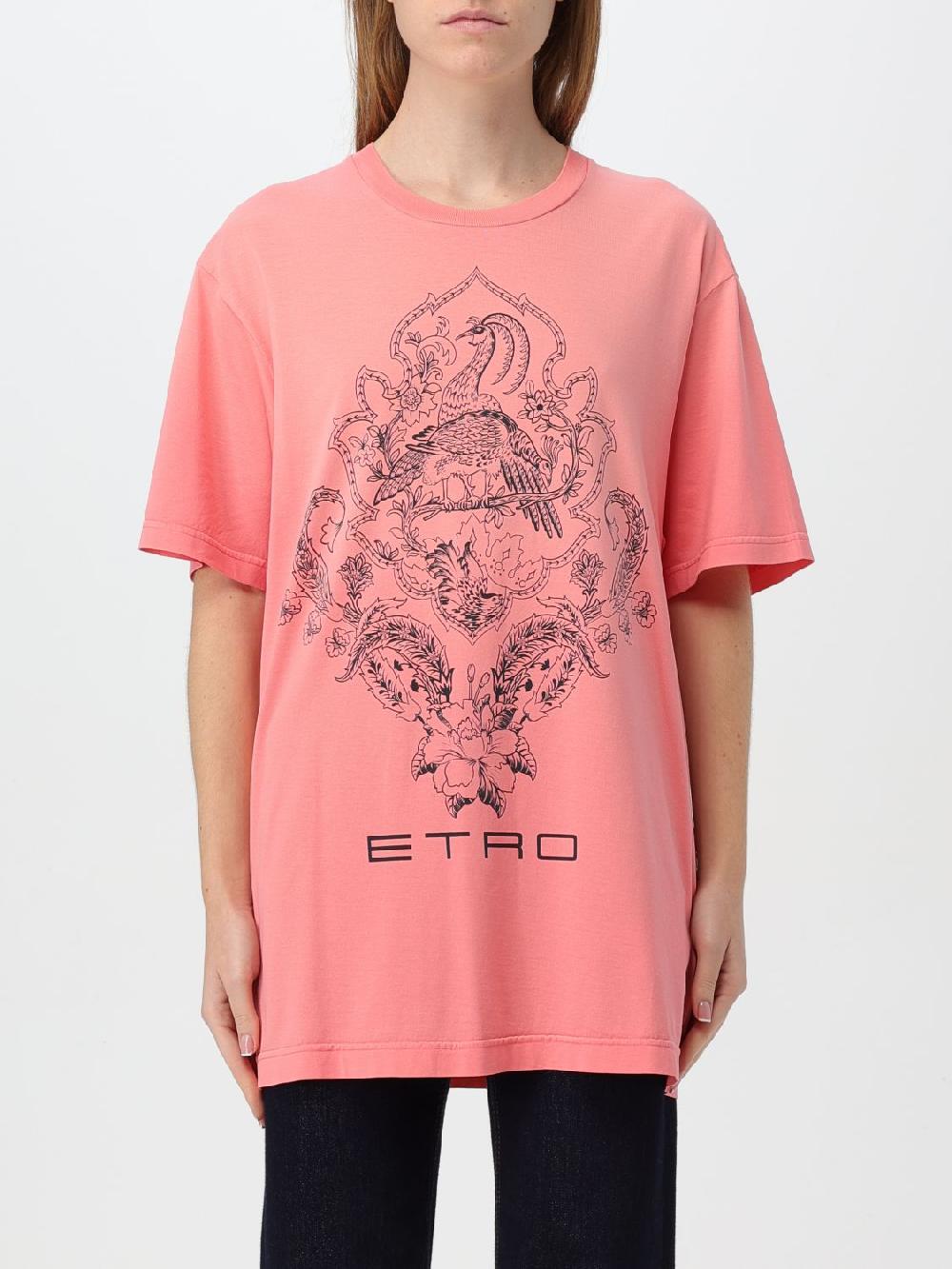 Giglio T-shirt Etro in cotone con stampa grafica