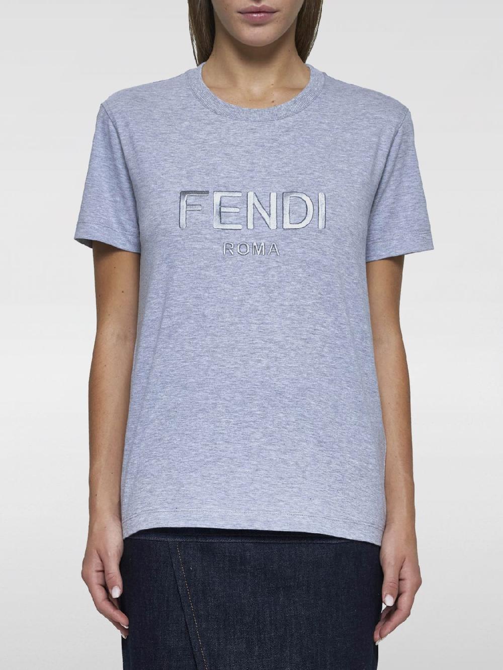 Giglio T-shirt Fendi in cotone con logo