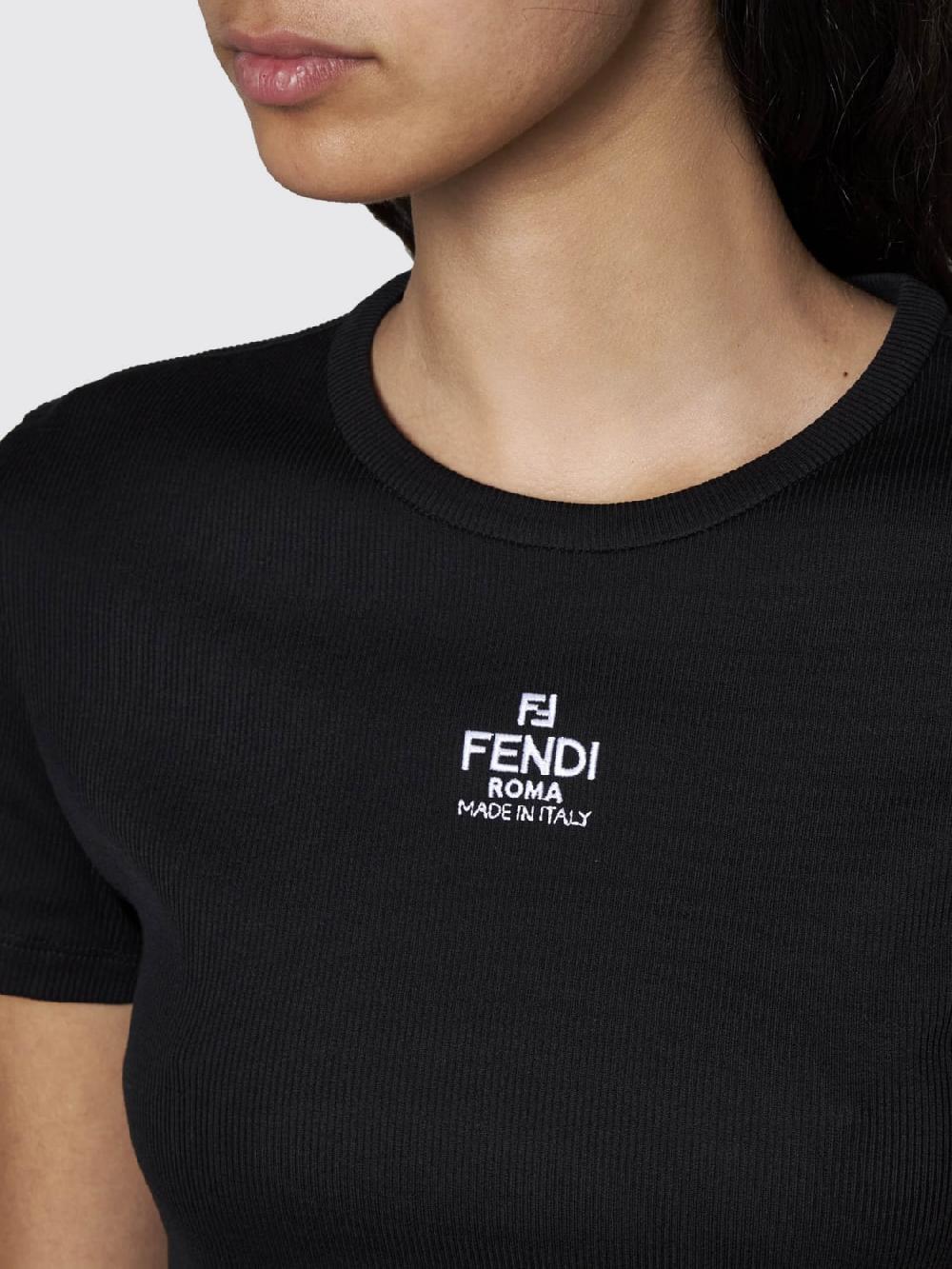 Giglio T-shirt Fendi In Cotone Stretch