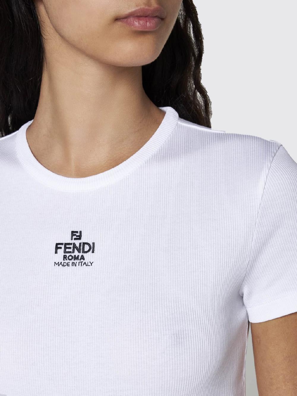 Giglio T-shirt Fendi In Cotone Stretch