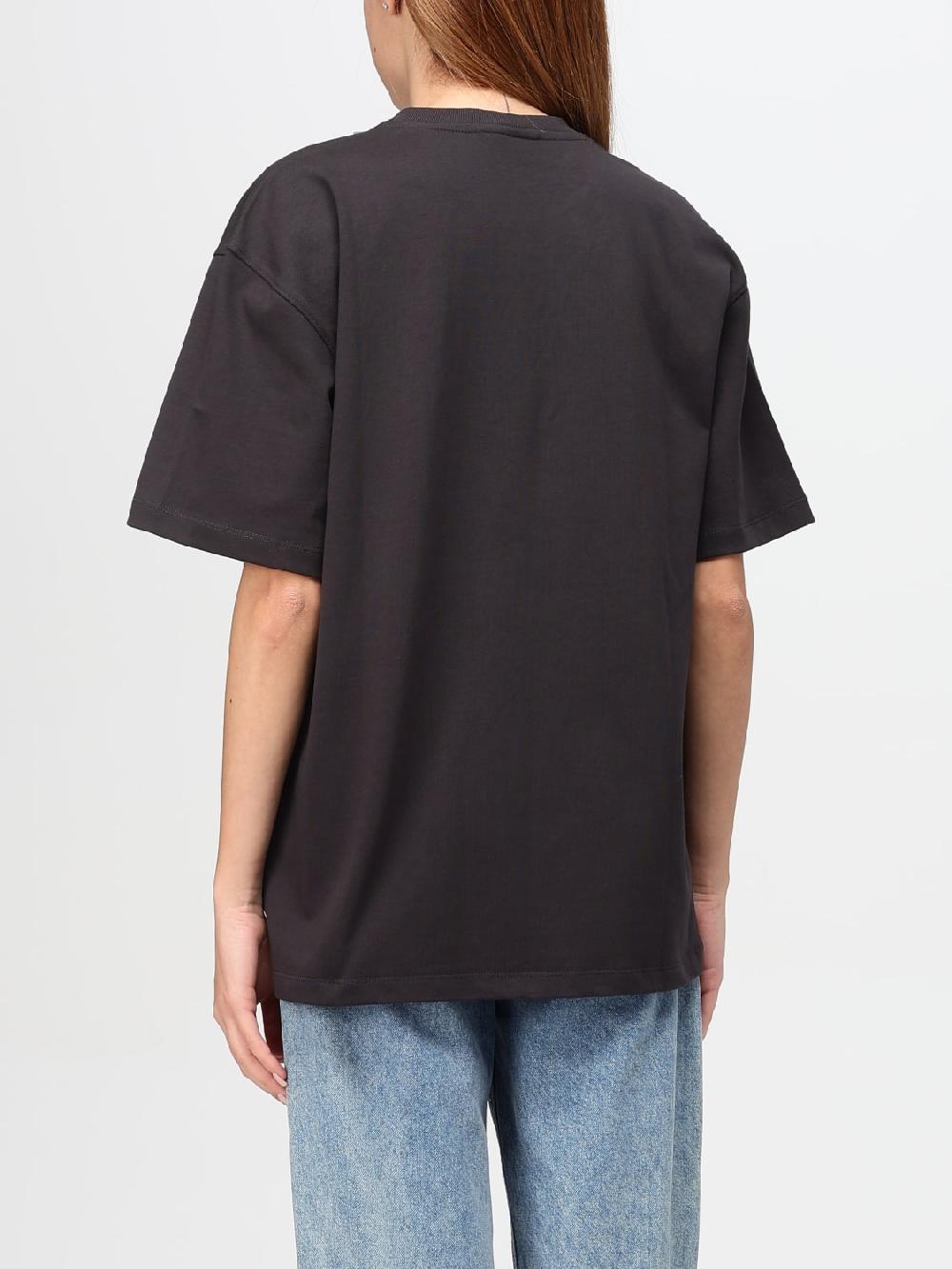 Giglio T-shirt Ganni In Cotone Con Logo