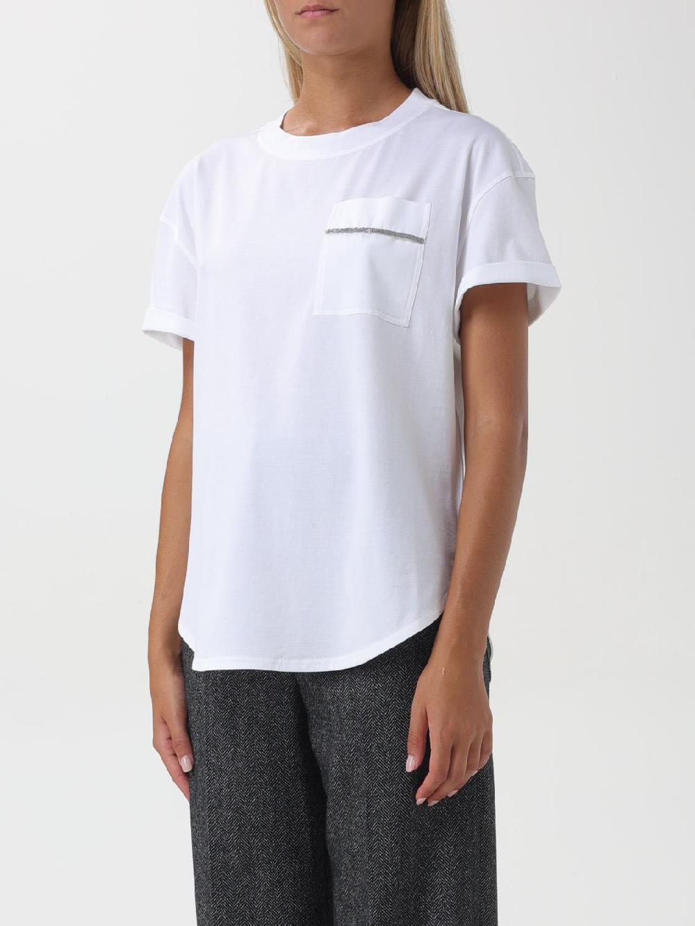 Giglio T-shirt In Cotone Brunello Cucinelli
