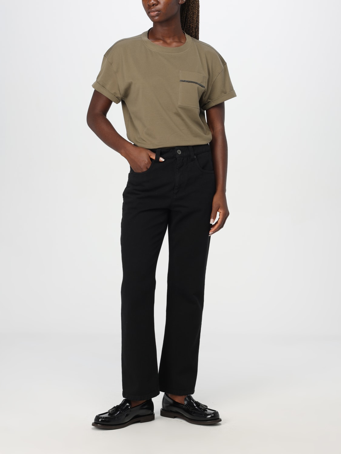 Giglio T-shirt In Cotone Brunello Cucinelli