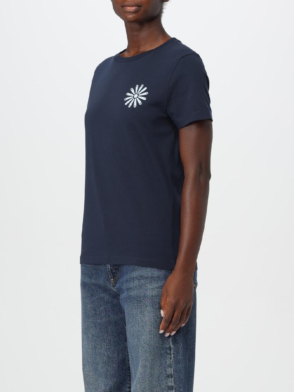 Giglio T-shirt In Cotone Con Fiore Kenzo