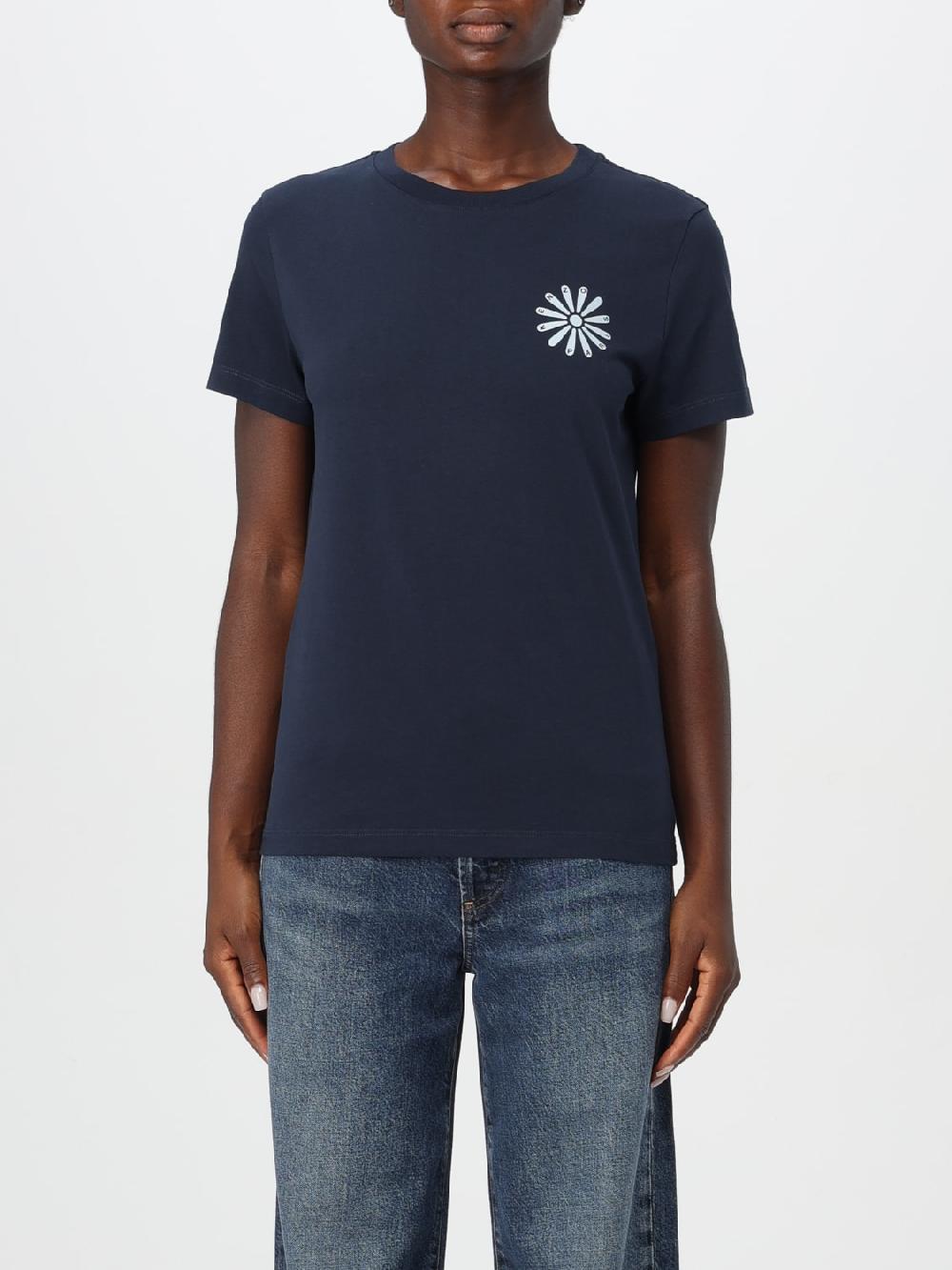 Giglio T-shirt in cotone con fiore Kenzo