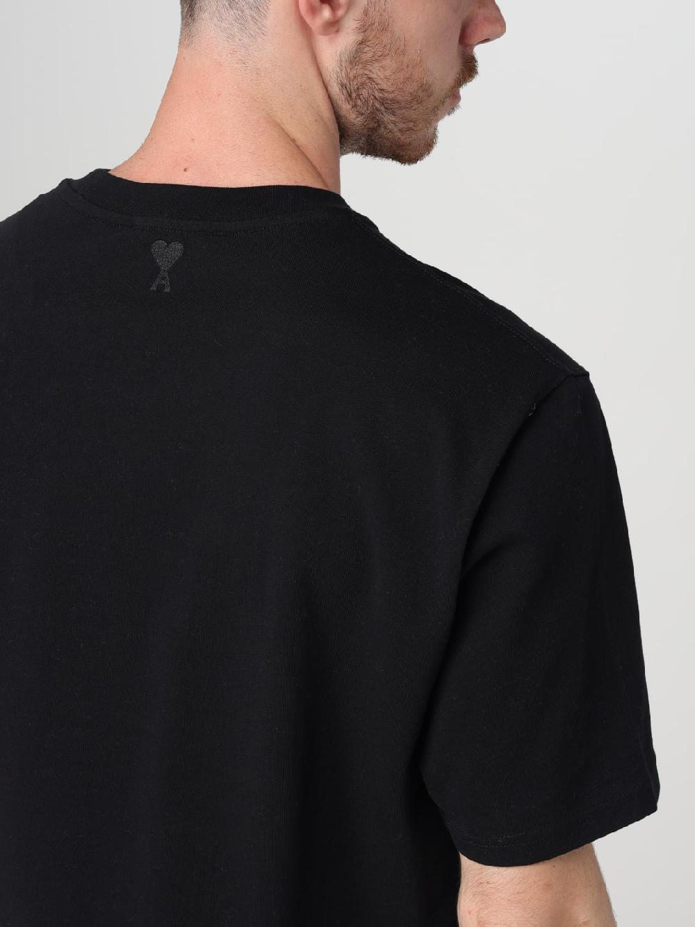 Giglio T-shirt In Cotone Con Logo Ami Paris