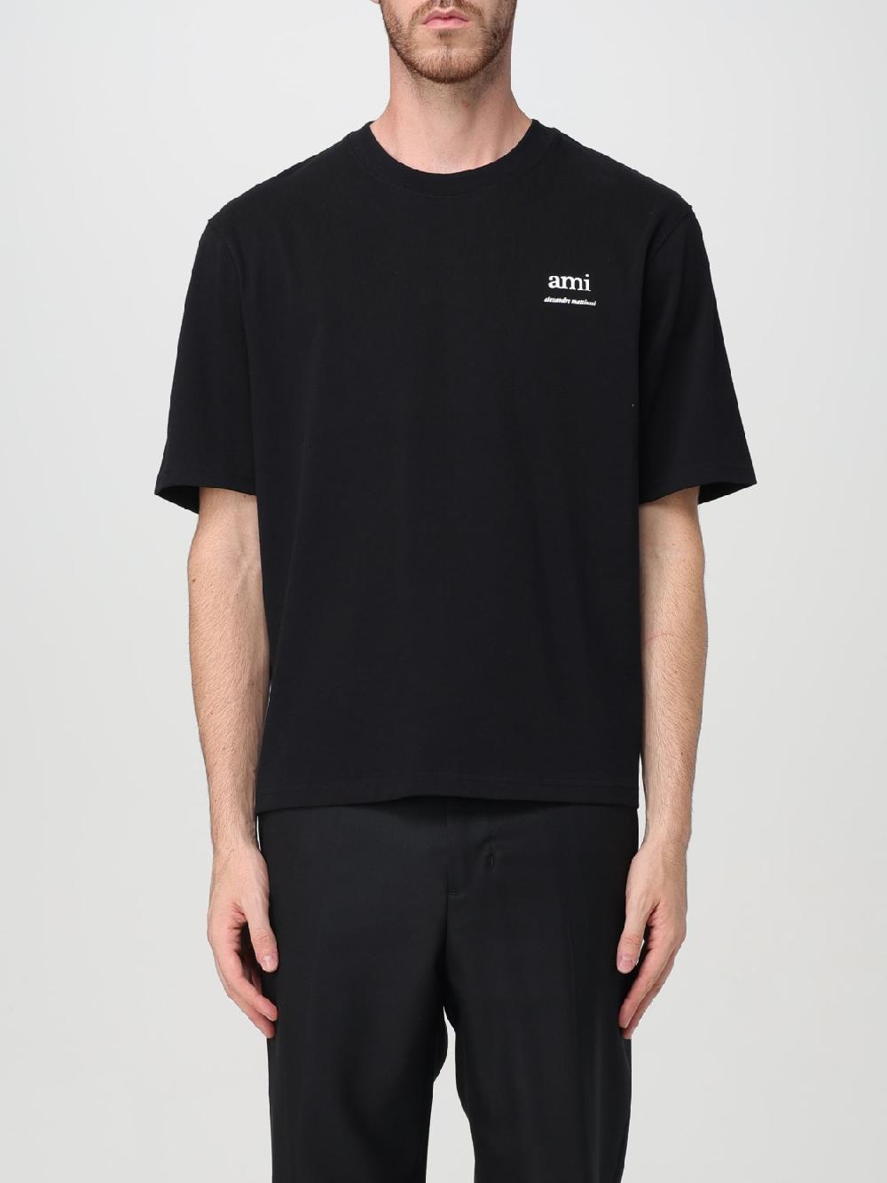 Giglio T-shirt in cotone con logo Ami Paris