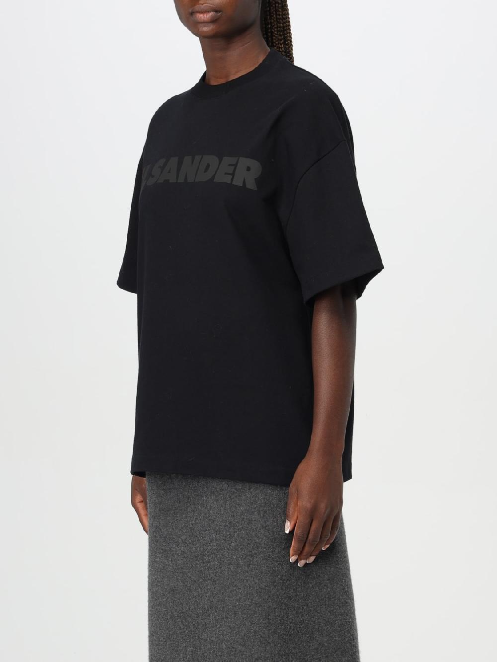 Giglio T-shirt In Cotone Con Logo Jil Sander