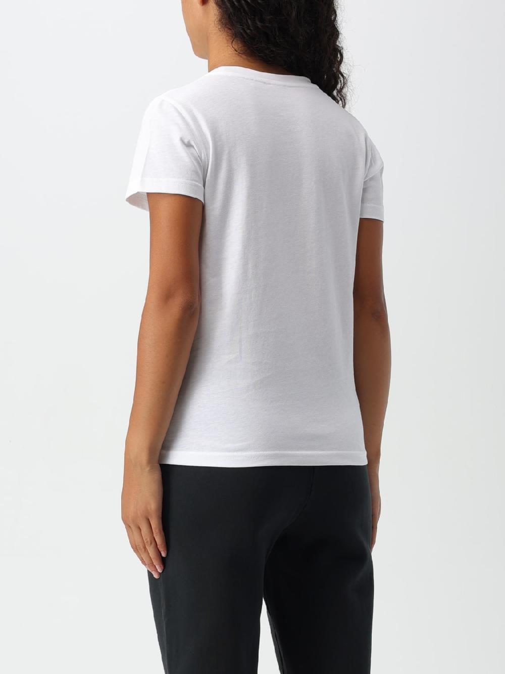 Giglio T-shirt In Cotone Con Logo Love Birds Pinko