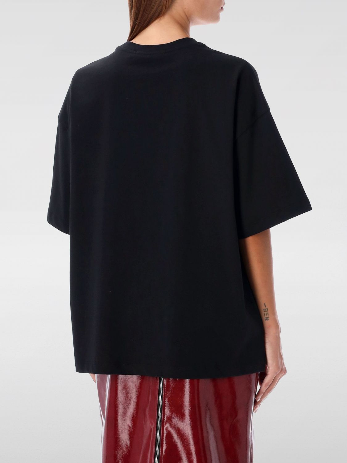 Giglio T-shirt In Cotone Con Stampa MSGM