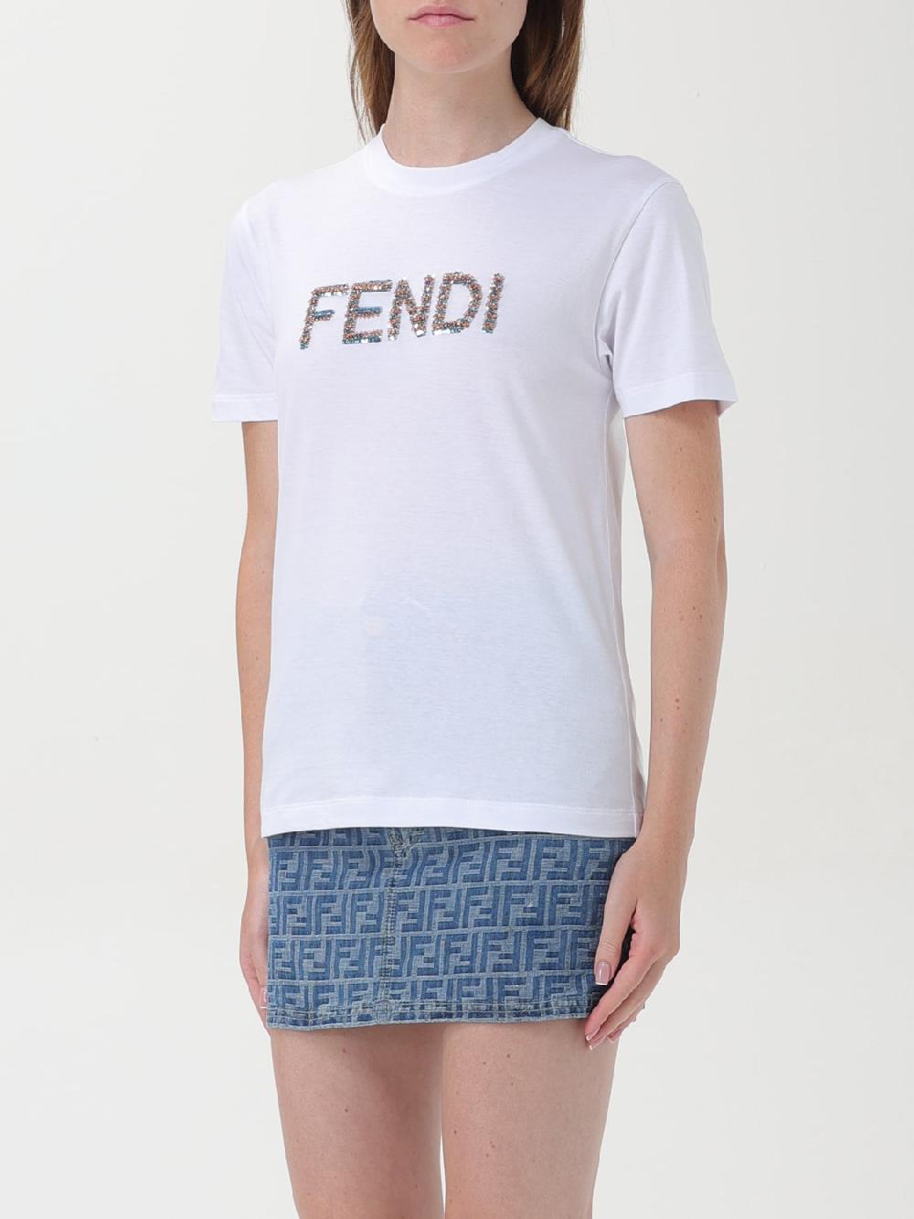 Giglio T-shirt In Cotone Fendi