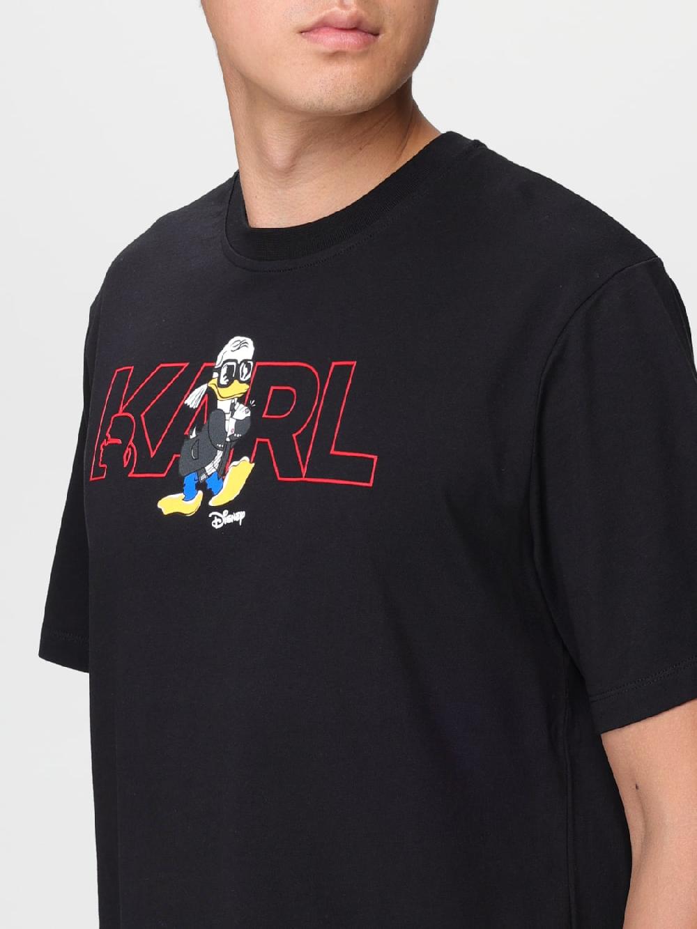 Giglio T-shirt Karl Lagerfeld Con Stampa Disney