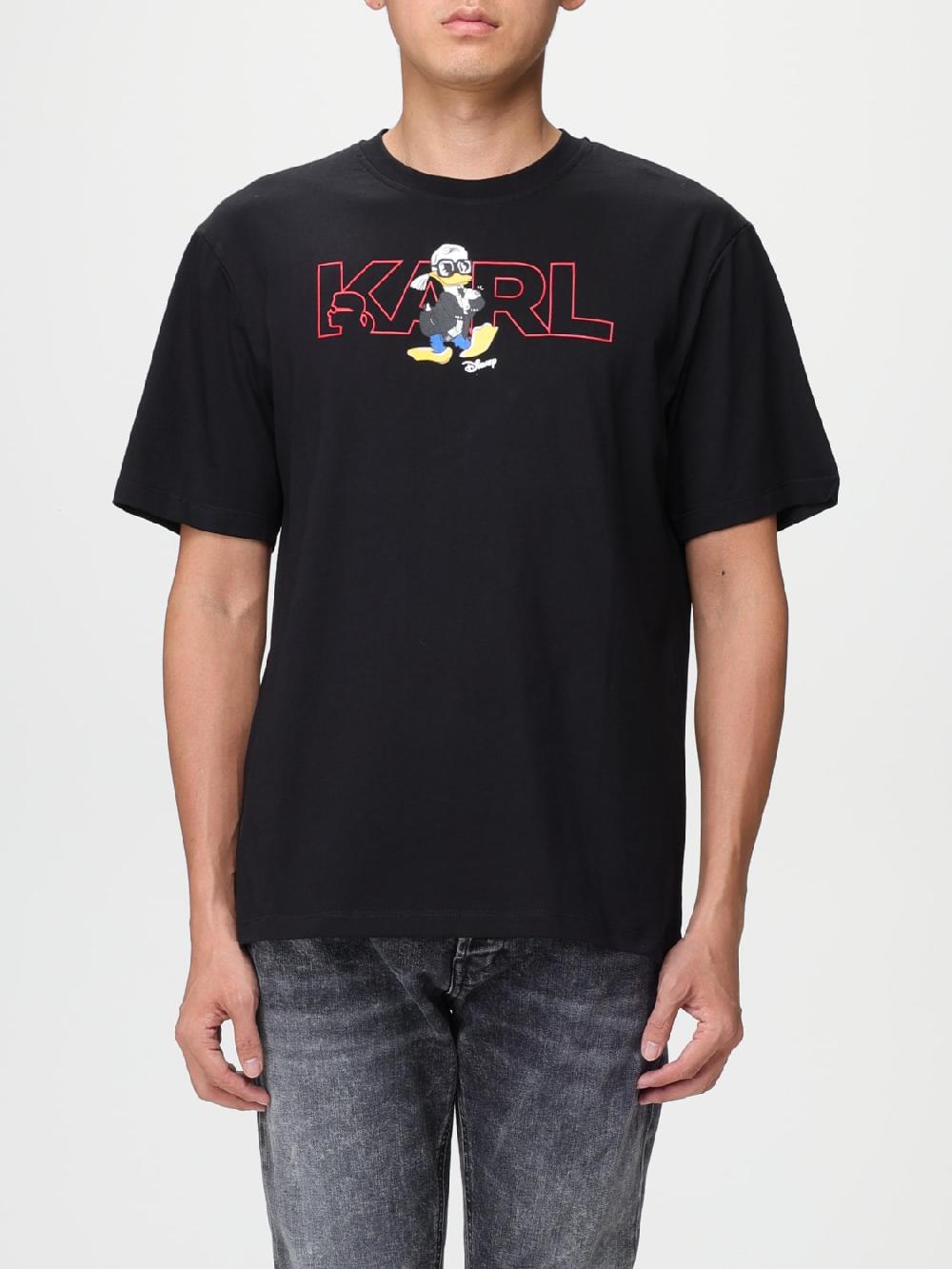 Giglio T-shirt Karl Lagerfeld con stampa Disney