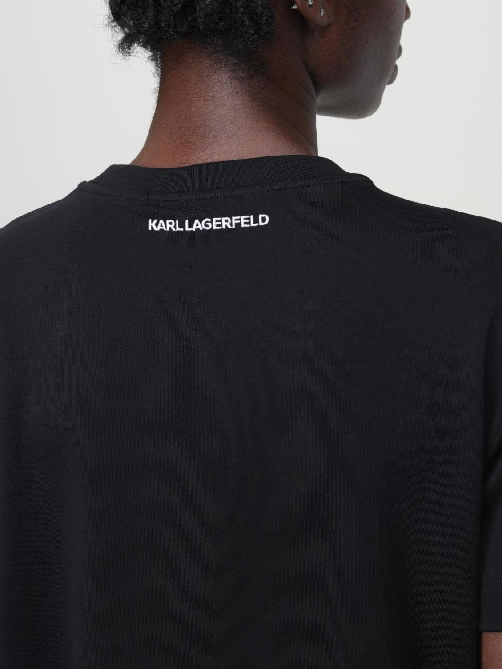 Giglio T-shirt Karl Lagerfeld In Cotone Con Logo