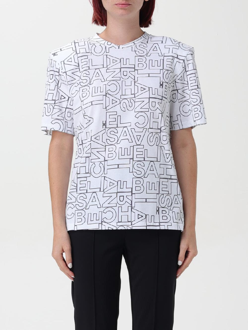 Giglio T-shirt lettering Elisabetta Franchi