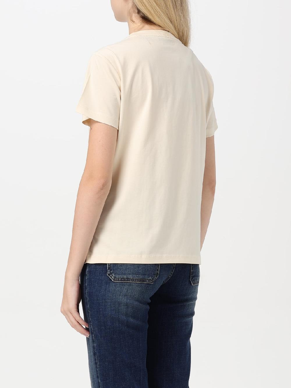 Giglio T-shirt Love Birds Pinko In Cotone