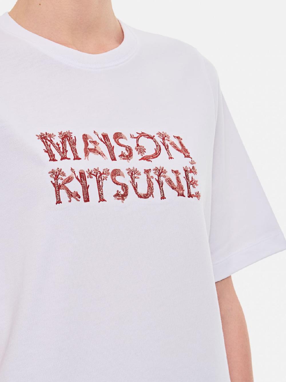 Giglio T-shirt Maison Kitsuné In Cotone Con Logo