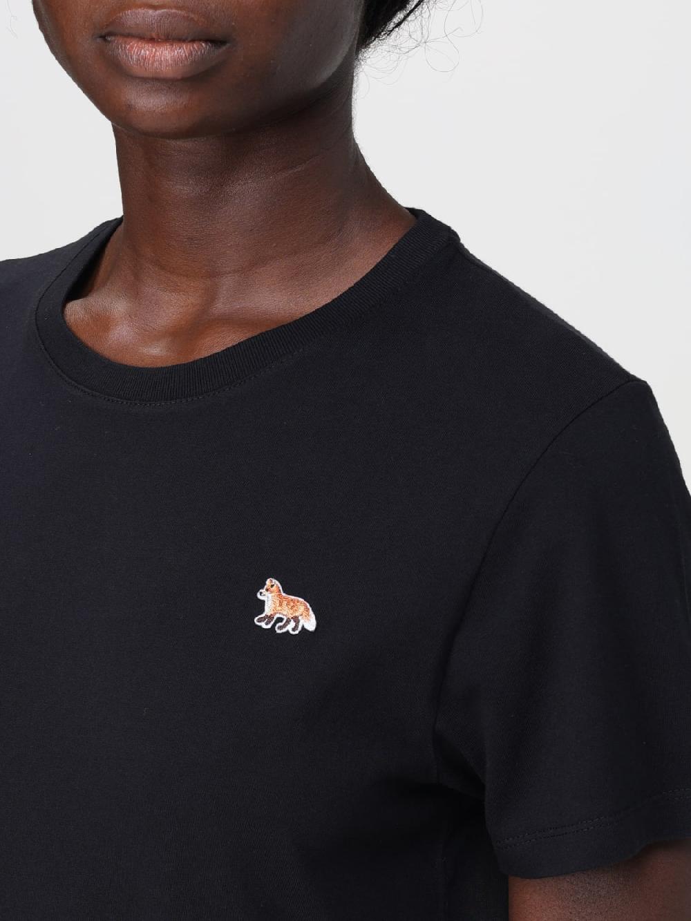 Giglio T-shirt Maison Kitsunè In Cotone Con Logo