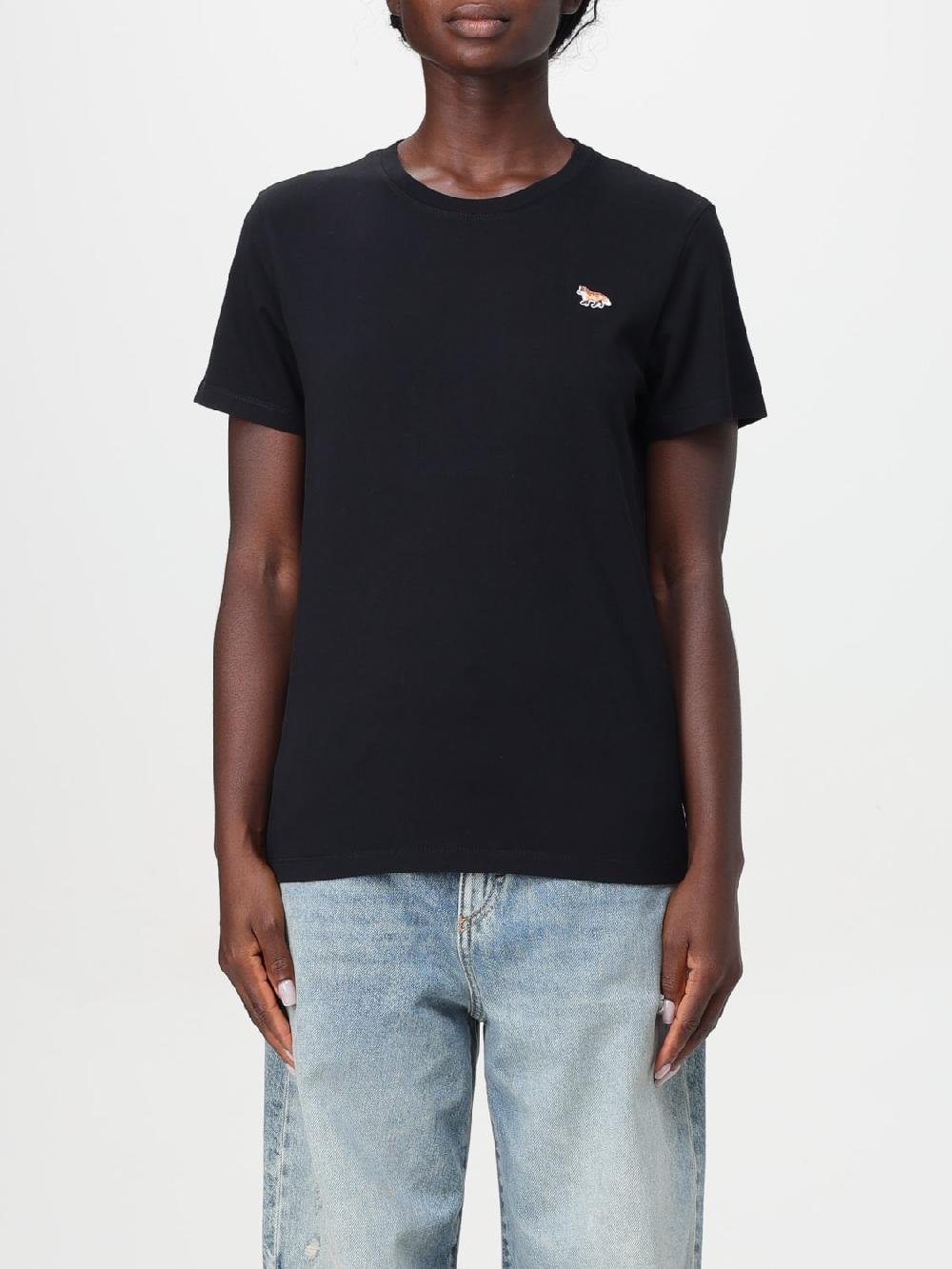 Giglio T-shirt Maison Kitsunè in cotone con logo