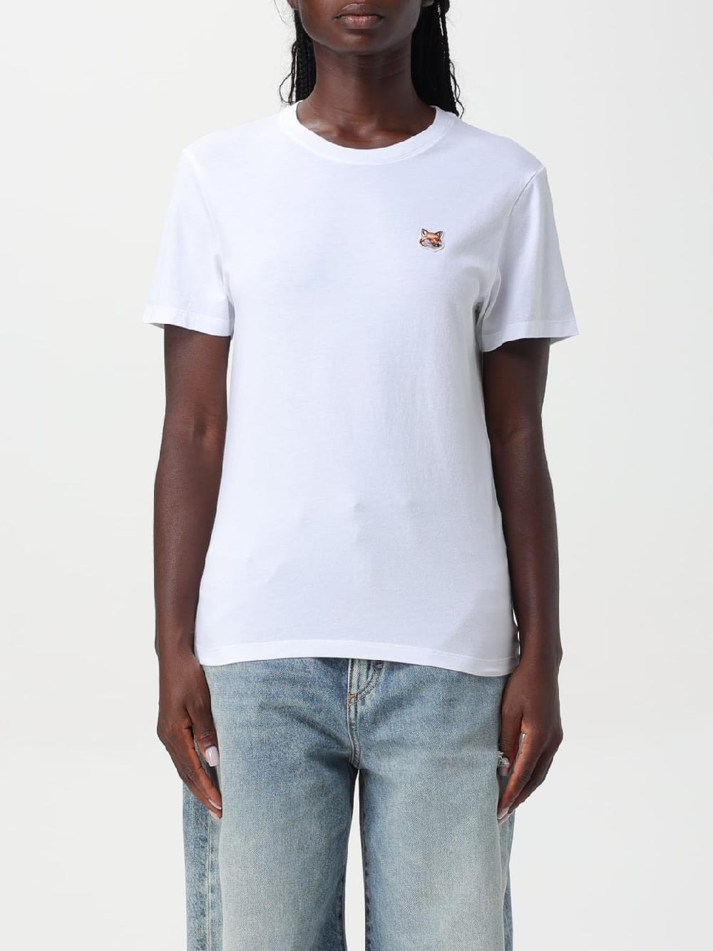 Giglio T-shirt Maison Kitsunè in cotone con logo
