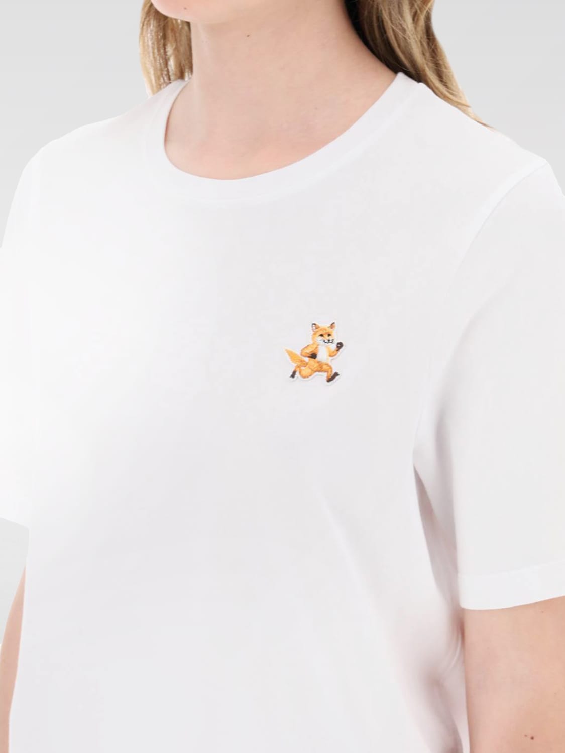Giglio T-shirt Maison Kitsuné In Cotone Con Logo