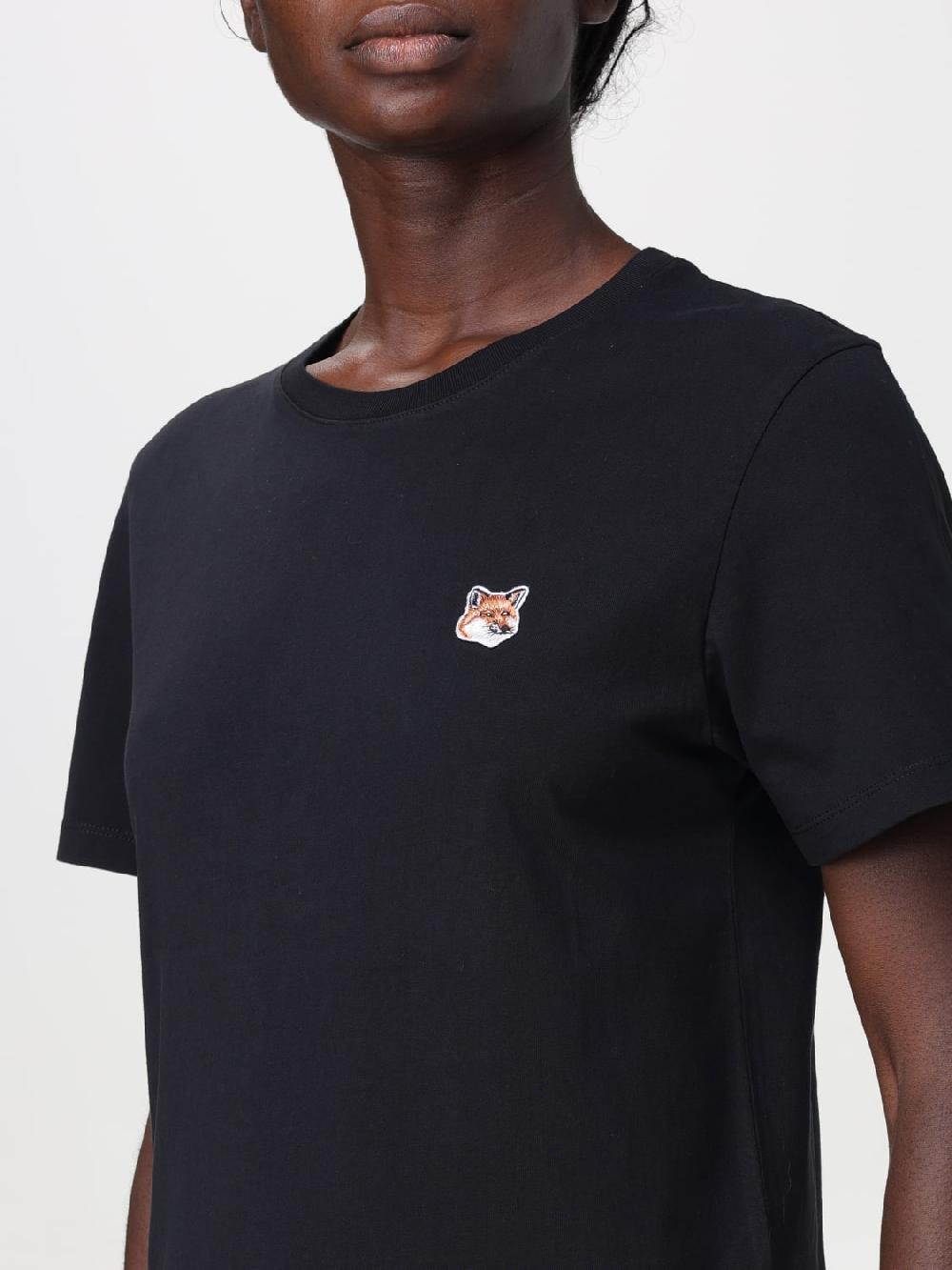 Giglio T-shirt Maison Kitsunè In Cotone Con Logo