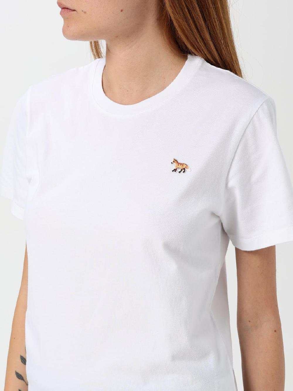 Giglio T-shirt Maison Kitsunè In Cotone Con Logo