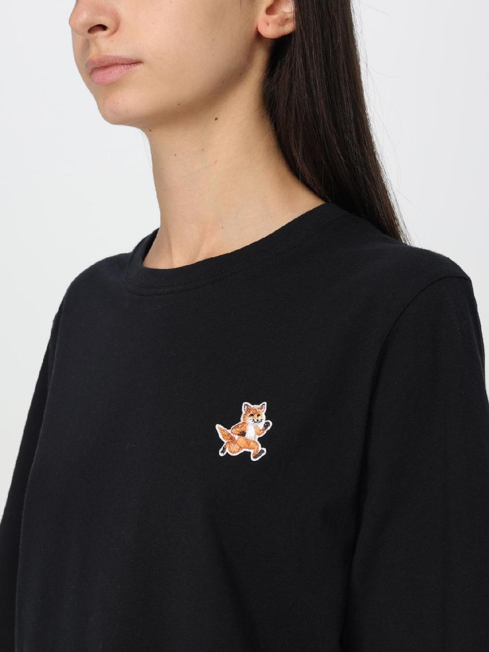 Giglio T-shirt Maison Kitsuné In Cotone Con Logo