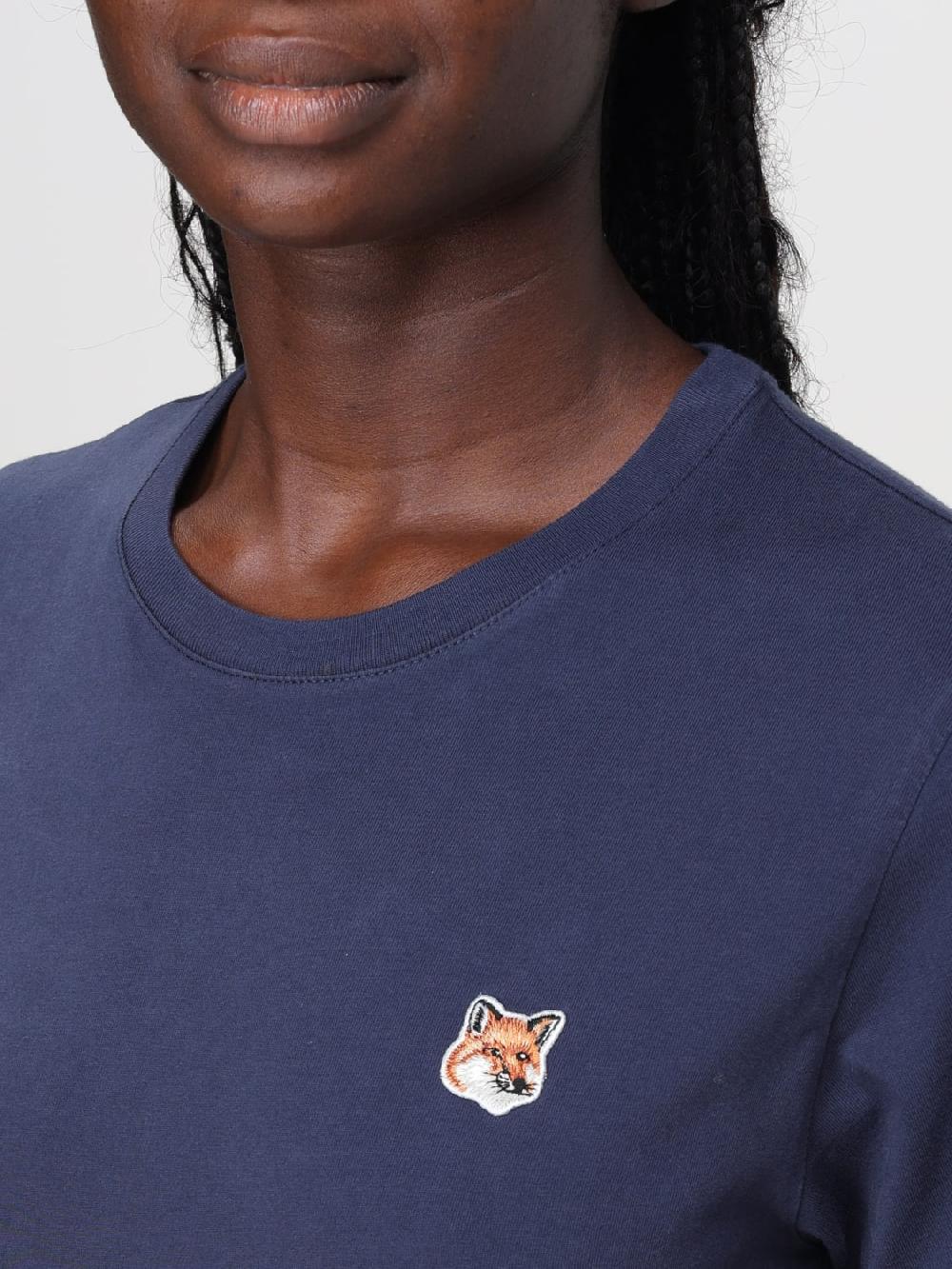 Giglio T-shirt Maison Kitsunè In Cotone Con Logo
