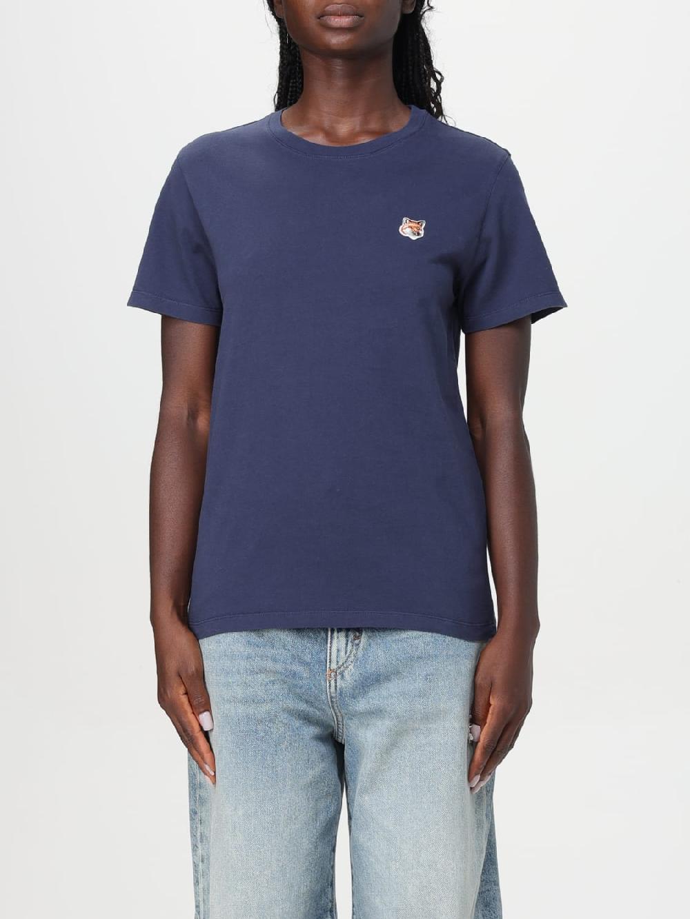 Giglio T-shirt Maison Kitsunè in cotone con logo