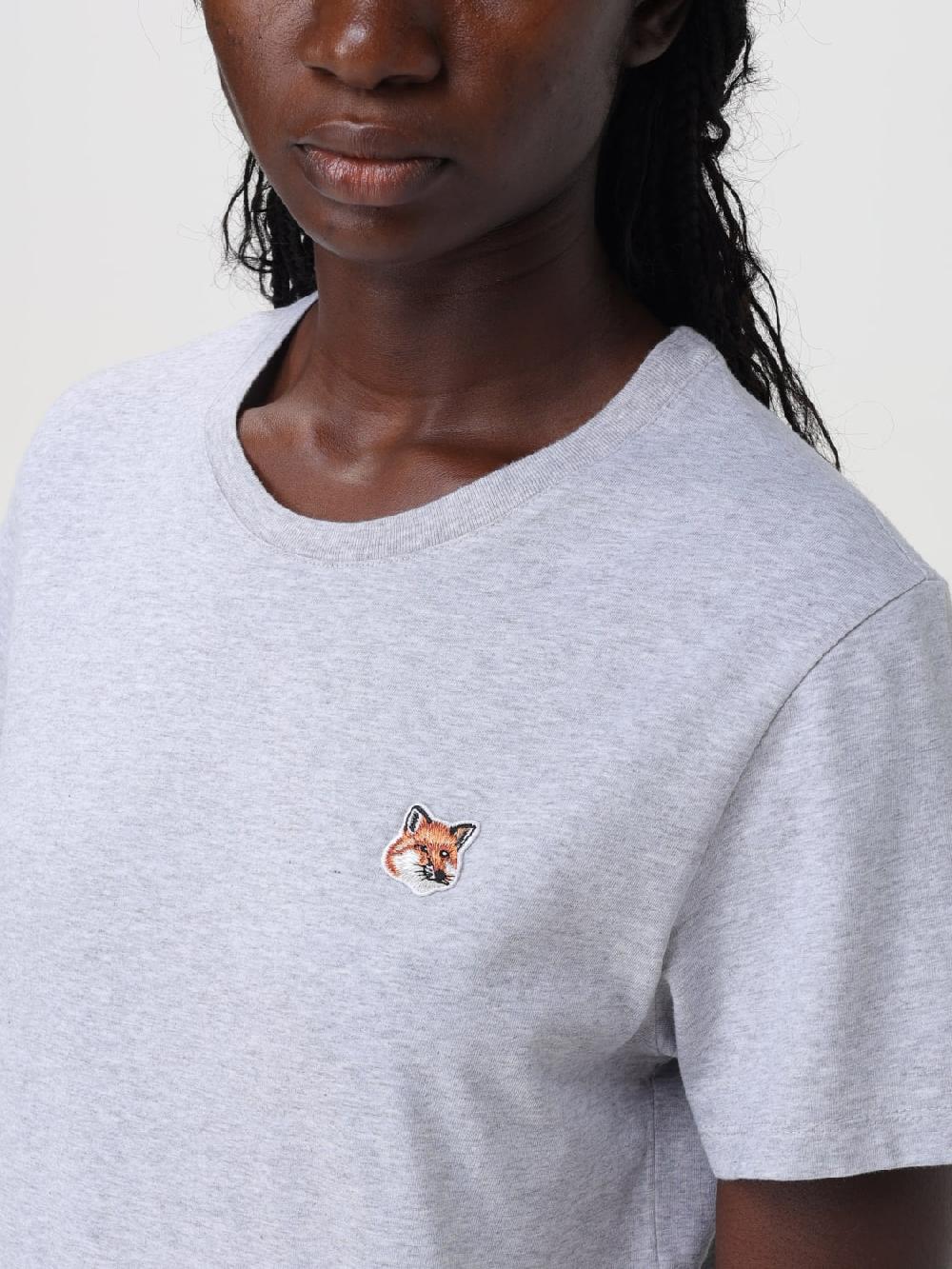 Giglio T-shirt Maison Kitsunè In Cotone Con Logo
