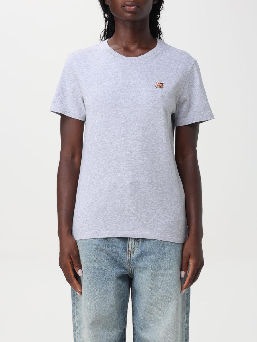 Giglio T-shirt Maison Kitsunè in cotone con logo